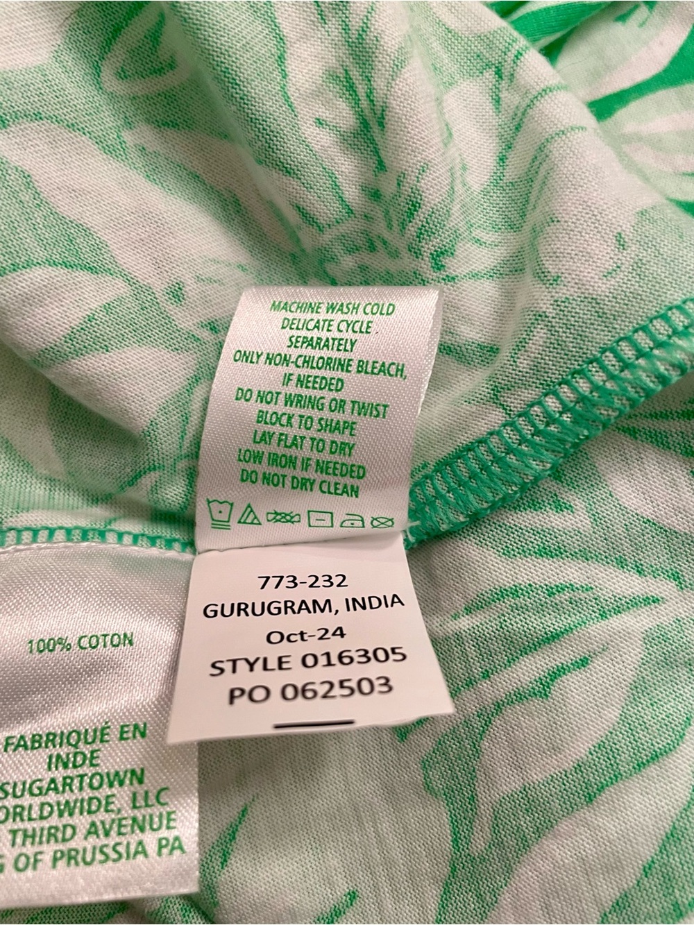 Lilly Pulitzer Riegan Fauna Green Tulip to Tango Cotton Sleeveless Dress Size XL - Picture 8 of 8